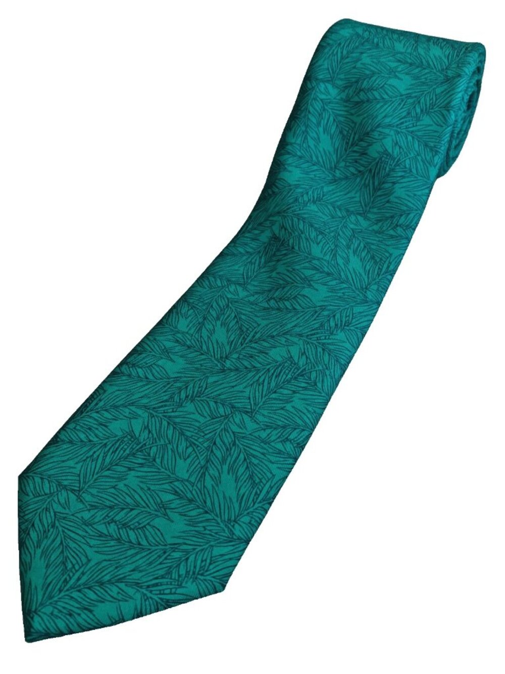 Vineyard Vines Tonal Palms Aquinna Aqua Silk Tie USA NWT